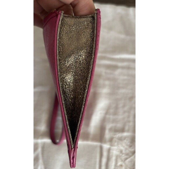 Fossil  Wristlet Coin Purse Fuchsia with Bronze - Picture 3 of 7